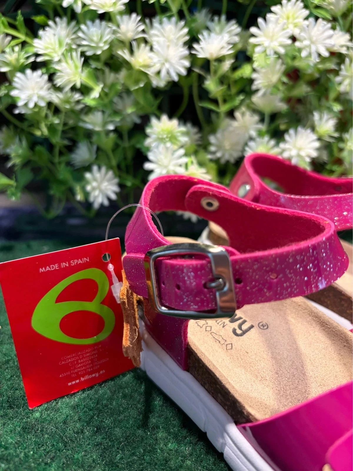 par de sandalias Billowy rosa barbie con lentejuelas - talla 24! 🌸 – photo 6